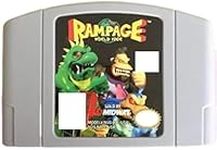 Rampage World Tour Video Game Cassette (Us Version) for N64 Game Console