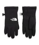 The North Face Kids' Sierra Fleece Etip Gloves, TNF Black, X-Large