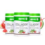 OZiva Vegan Collagen Supplement (Watermelon) for Skin, Hair & Nails | Plant-Based Collagen Peptides Supplement for Men & Women | Non-GMO, No Sugar Added | Powder, 200g (Pack of 3)