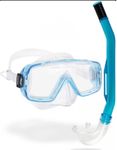 CRESSI Sirena & Island 2.0 Clear/Aquamarine - Snorkeling Combo Set Mask Sirena + Snorkel Island 2.0, Transparent/Aquamarine, One Size, Unisex