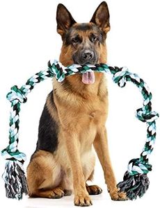 PSK PET MART Large Dog Rope Toys for Aggressive Chewers Dog Rope Pet Tug Toy Cotton Rope Dog Chew Toys for Large Dogs Tug of War Toy Strong Chewing Teething Training Interactive Dog Rope Toy