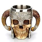 Stainless Steel Skull Mug Viking Dr