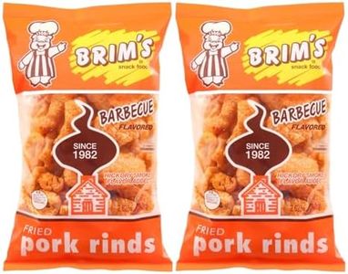 Brim's Barbecue Flavored Fried Pork Rinds (2 Bags ) each 2.625 oz