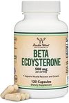 Beta Ecdysterone Supplement - 500mg Per Serving (120 Capsules, 60 Servings) Powerful Plant Anabolic to Support Men's Health (Non-GMO and Gluten Free) by Double Wood