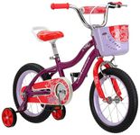 Schwinn Elm Girls Bike for Toddlers and Kids, 14-Inch Wheels, Purple