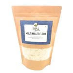 SUPPLE foods Multi Millet Flour - Dry Roasted 7 Grain Atta - Wheat Free, Preservative Free, Native Grains Multigrain Atta (Foxtail Millet, Kodo Millet, Little Millet, Barnyard Millet, Pearl Millet (bajra), Finger Millet (ragi), Jowar) - 900g Pack of 1