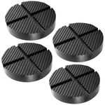 Toolly Floor Jack Rubber Pad Universal Jack Adapter Pinch Weld Side Frame Rail Protector Puck/Pad (4 Pack)