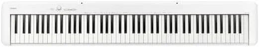Casio CDP-S110WE Digitalpiano mit 88 gewichteten Tasten, 10 Sounds, weiß