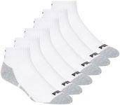 Puma Socks - United Legwear Men's Quarter Cut Socks, White, 10-13/6-12 (Pack of 6)