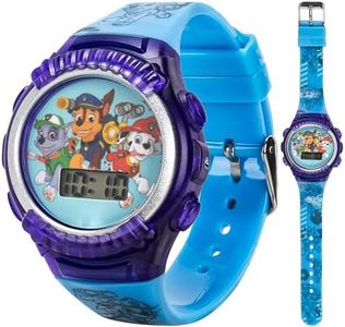 Accutime Nickelodeon Kids' PAW4039 Paw Patrol Digital Display Quartz Blue Watch, Purple, Digital,Quartz Movement