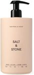 Salt & Stone Body Lotion for Women & Men | Hydrates, Nourishes & Softens Skin | Restores Dry Skin | Fast-Absorbing | Cruelty-Free & Vegan (Saffron & Cedar - 15.2 fl oz)