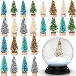 24 Pieces Mini Pine Trees Christmas