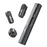 BOYA Magic Microphone Wireless(Stand not included), Clip On, Handheld, Desktop, On-camera, Microphone for iPhone 15/16 Series, Mini Lavalier Mic with USB-C Plug, Lapel Mic for Streaming, Vlogging