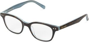 Kate Spade Rebec Oval Sunglasses,Tortoise Aqua 1.5,49 mm