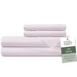 Hotel Sheets Direct 100% Viscose Derived from Bamboo Sheets King Size - Cooling Bed Sheets with 2 Pillowcases - Breathable, Moisture Wicking & Silky Soft Sheets Set- Light Pink