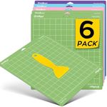 HTVRONT Cutting Mat for Cricut, 6 P