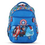 Disney School Bags for Boys|Captain America 4 (Spring 2024 Collection)|Water Resistant Bag for Kids|Marvel Bags|School Bag for Kids|16 inch Bag|35L|Gift for Boys|Blue