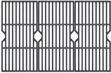 Cast Iron BBQ Grill Grate Grid for Charbroil 463436215 463461614 466420911, Master Chef G43257 G43258, 16 7/8 Inch Barbecue Cooking Grate for Char-Broil, Kenmore Gas Grill Models, Set of 3