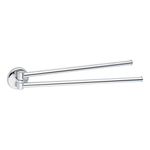 Ginger 0322-16/PC Hotelier Swing, Polished Chrome, 16" Double Towel Bar