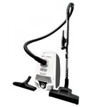 Canister Vacuum - Johnny Vac Silenzio - HEPA Filtration - HEPA Bag - Wessel-Werk Turbo Air Nozzle - Telescopic Handle - Set of Brushes