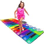 Play22 Colorful Keyboard Playmat 71" - 24 Keys Piano Play Mat - Piano Mat has Record, Playback, Demo, Play, Adjustable Vol. - Best Keyboard Piano Gift for Boys & Girls - Original