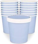 Glowcoast Ice Cream Containers with Lids - 16 oz Pint Disposable Ice Cream Storage Container for Homemade Icecream. Freezer-Safe Paper Tub with Lid Protect Frozen Desserts Like Yoghurt (Blue, 25)