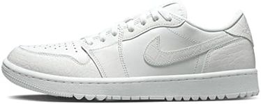 AIR Jordan 1 Low G Golf Shoes Adult DD9315-110 (White/White-Pure), Size 10.5