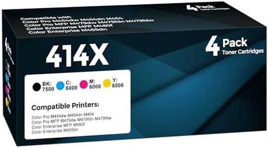 414X Toner Cartridges 4 Pack High Yield Compatible With HP 414X 414A Toner