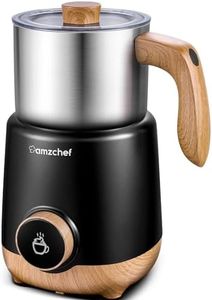 AMZCHEF Mousseur à Lait Multifonctionnel 8 EN 1 550 Watts, Chauffe Lait Avec Tasse en Fendue de 600 ml pour Lait Chaud et Froid, Lait au Chocolat, Aliments pour Bébés à Base de Produits Laitiers