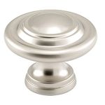 Prime-Line MP7372 Bi-Fold Door Knob, 1-11/16 in. Outside Diameter, Diecast, Satin Nickel Plated, Pack of 2 2 Piece