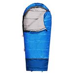 REDCAMP Kids Sleeping Bag, 3-4 Season Childrens Sleeping Bags for Warm or Cold Weather, Ideal for Camping Hiking Backpacking Traveling Outdoors, Blue 2.4lbs