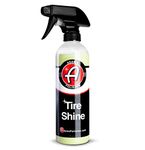 Adam's Polishes Tire Shine 16oz - Easy to Use Spray Tire Dressing W/ SiO2 for Glossy Wet Tire Look w/No Sling | Works on Rubber, Vinyl & Plastic | USA Made