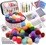 Axmru 215 Pcs Needle Felting Kit Wo