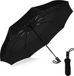 WIDEWINGS Umbrella, Umbrella for Men, Umberallas for Rain Big Size Men, Windproof Umberalla Large for Man,Women (BLACK)