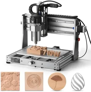 Genmitsu 3020-PRO Ultra CNC Router Machine, Upgraded 710W Spindle, All-Metal Engraver for Metal, Wood, Acrylic, PCB, MDF, Built-in Motherboard Fan, Work Area 11.8"x8.1"x3.1"