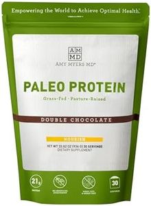 Amy Myers MD Paleo Protein Powder - Clean Grass Fed, Pasture Raised Protein Hormone Free, Non-GMO, Gluten & Dairy Free - Perfect for Keto and Paleo Diet - Double Chocolate- 33.02 oz (936 g)