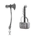 Blue Aura Thor's Hammer Keychain Metal Alloy Marvel Superhero Keychain for Boys and Girls | Thor Axe-Hammer Keychain & Keyring for Bikes, Cars, Bags, Home, Cycle,