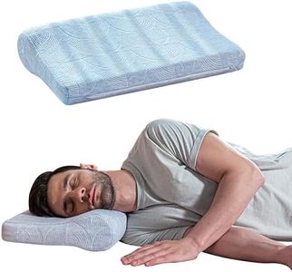 The White Willow Cervical Contour Hard Grade Foam Orthopedic Bed Pillow for Sleeping, Hypoallergenic Neck Optimum Support for Pain Relief with Washable Zippered Pillow Cover (Green)