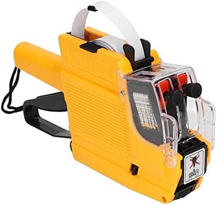 10 Digits Price Tag Gun, 2 Lines Labeller Marker Attacher Tool with a Roll of Label Stickers and Ink Rolls, Convenient Advance System Price Guns Tool Set for Grocery Store,