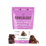 Rawcology - Bulk Bag Keto Chocolate Organic Granola| Grain Free Granola | Gluten Free Granola | Healthy Cereal | Vegan, Low Sugar, Keto, Paleo, Peanut Free, NON-GMO, Allergen Friendly (1 x 500g)