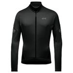 GORE WEAR Men's Thermal Cycling Jersey, C3, Black, L