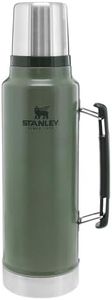 Stanley Classic Vacuum Insulated Wide Mouth Bottle - BPA-Free 18/8 Stainless Steel Thermos for Cold & Hot Beverages – Keeps Liquid Hot or Cold for Up to 24 Hours