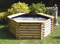 Norlogs GARDEN POOL WITH LINER 175 GALLON FISH POND TANK