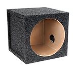 Bbox Single Vented 10 Inch Subwoofer Box Enclosure - Premium Subwoofer Box Improves Audio Quality, Sound & Bass - Car Subwoofer Boxes & Enclosures,Black