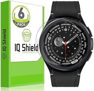 IQShield Screen Protector Compatible with Samsung Galaxy Watch 6 Classic (43mm)(6-Pack) Anti-Bubble Clear TPU Film