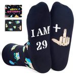 Zmart Unisex Birthday Socks Birthday Gifts Birthday Presents for Women Men, Funny Novelty 30th 50th Birthday Gifts, 30th Birthday Gifts, Medium