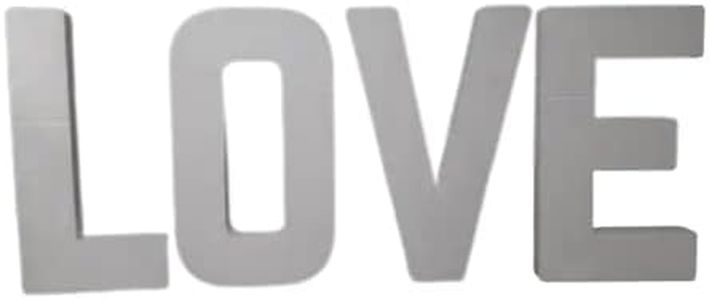 EPS Smooth Foam Words & Sayings for Weddings, Cakes, Arts & Crafts, Life Events - 12" High (Love)