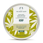 The Body Shop Hemp Body Butter (1x 200ml), Heavy-Duty Body Moisturiser for Ultra-Dry Skin, 96hr Hydration with Shea Butter, Vegan Body Moisturiser for Women