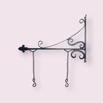 MCD Hanger Bracket for Hanging Name Plate and Designation Sign Plate, Flower Pots and Other Decorative Hangings.(Without Plate) (Matte Black)