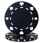 Brybelly 50 Suited 11.5 Gram Poker Chips (Black)